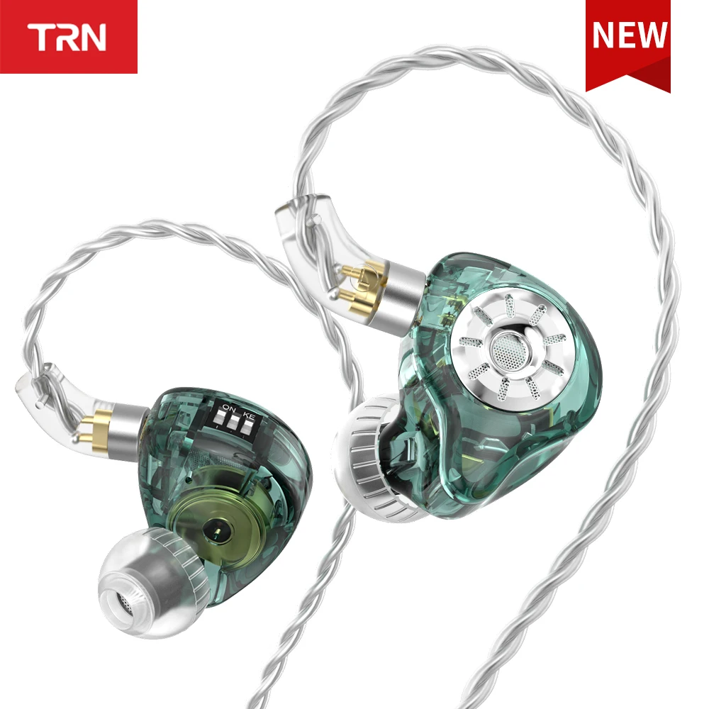 

TRN ST1 PRO 1DD 1BA Hybrid Driver In-Ear Earphone Wired with Tuning Switch Headphone Cancelling HIFI Earbuds Bass Headset
