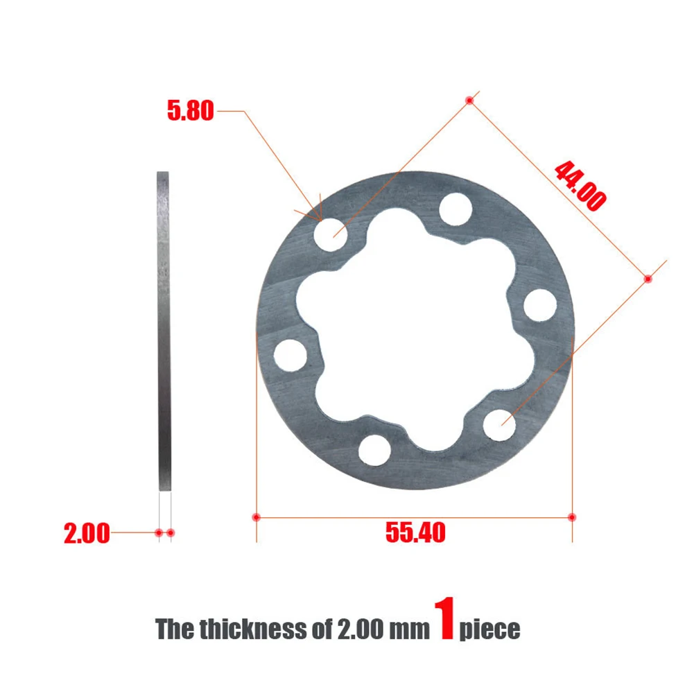 2/4/5mm E-Bike Electric Scooter Brake Pads Spacer Six Holes Disc Washer Wheel 10 Inch 12 Inch Brake Disc Washer Aluminium Alliy
2/4/5mm E-Bike Electric Scooter Brake Pads Spacer Six Holes Disc Washer Wheel 10 Inch 12 Inch Brake Disc Washer Aluminium Alliy