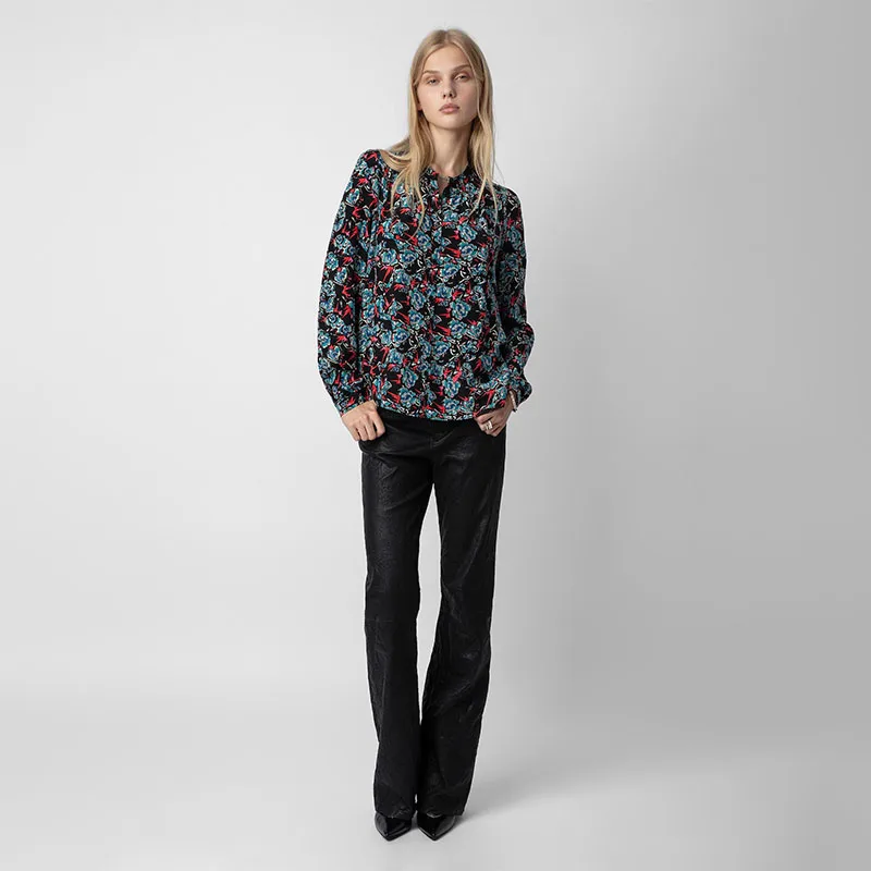 Zadig Casual Shirt Woman Fashion Floral Print Youth Blouse Female Chic O-Neck Summer Vintage Button Long Sleeve Blouses Clothing
Zadig Casual Shirt Woman Fashion Floral Print Youth Blouse Female Chic O-Neck Summer Vintage Button Long Sleeve Blouses Clothing