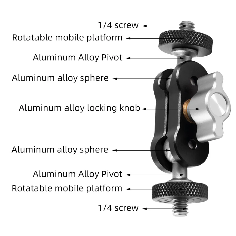 Stable Support for Cameras and Equipments Adjustable 14 Interface Bracket Multifunctional Aluminum Bracket and Use
Stable Support for Cameras and Equipments Adjustable 14 Interface Bracket Multifunctional Aluminum Bracket and Use