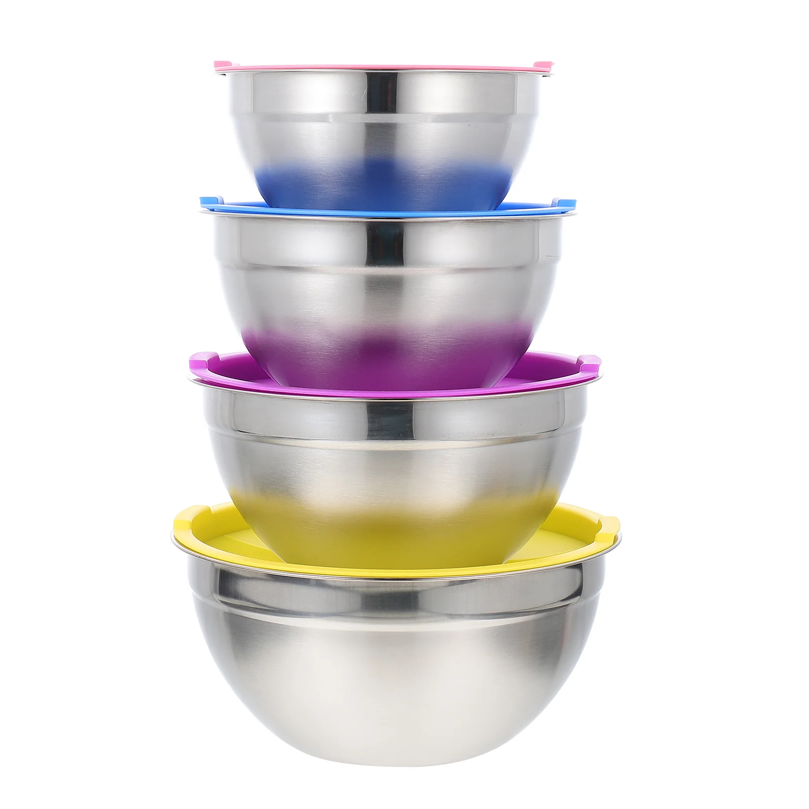 4 Pcs Stainless Steel Salad Bowl Kitchen Tableware Mixing Bowls Soup Home Multi-function Fruit Storage Container
4 Pcs Stainless Steel Salad Bowl Kitchen Tableware Mixing Bowls Soup Home Multi-function Fruit Storage Container