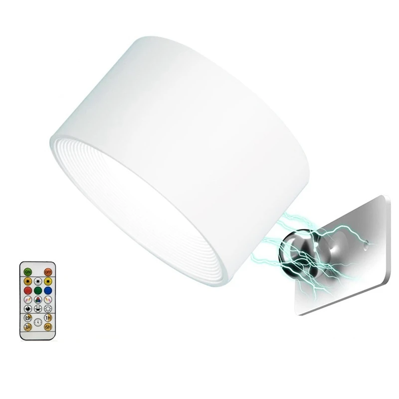 LED Wall Sconce, Wall Mount RGB Lamp USB Rechargeable 360°Rotate Magnetic Ball, Cordless Wall Light For Bedside
LED Wall Sconce, Wall Mount RGB Lamp USB Rechargeable 360°Rotate Magnetic Ball, Cordless Wall Light For Bedside