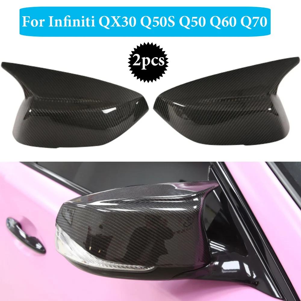 2X Replacement Imitation carbon fibre Rearview Mirror cover caps fit for Infiniti Q50 Q60 Q70 Q50S QX30 2014-2020 Black/Carbon
2X Replacement Imitation carbon fibre Rearview Mirror cover caps fit for Infiniti Q50 Q60 Q70 Q50S QX30 2014-2020 Black/Carbon