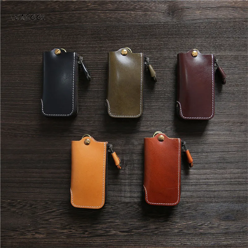 Vintage Genuine Leather Man Key Wallet Cowhide Zipper Multi-function Car Key Housekeepers Key Organizer Bag
Vintage Genuine Leather Man Key Wallet Cowhide Zipper Multi-function Car Key Housekeepers Key Organizer Bag