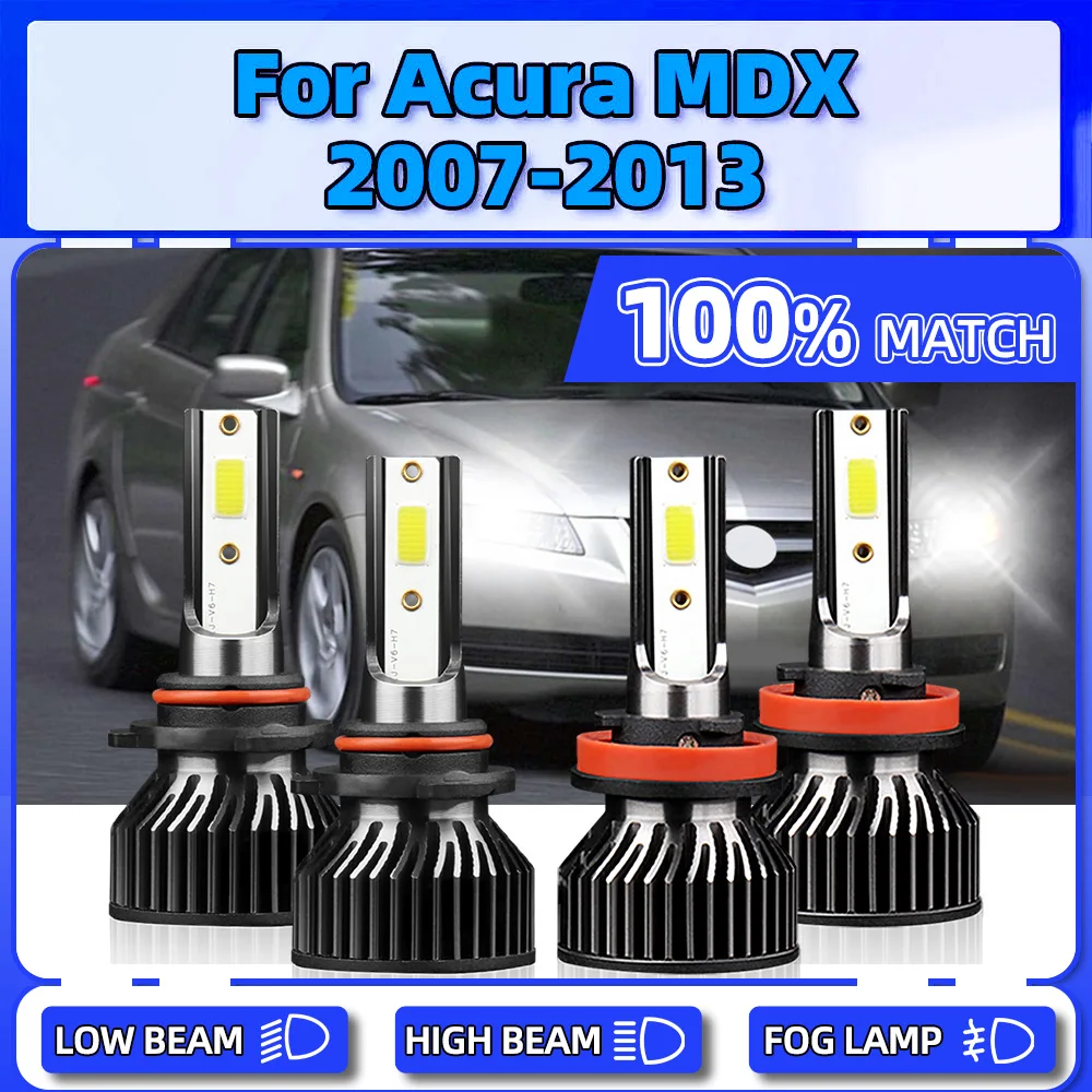 

40000LM Turbo Lamps 240W LED Headlights Bulbs 12V 6000K White Car Headlamps For Acura MDX 2007 2008 2009 2010 2011 2012 2013