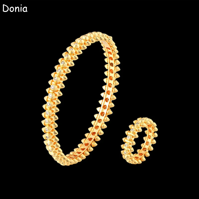 

Donia Jewelry Fashion Chain Bracelet AAA Zircon Bullet Set Bracelet Ladies Jewelry Luxury Ring Bracelet