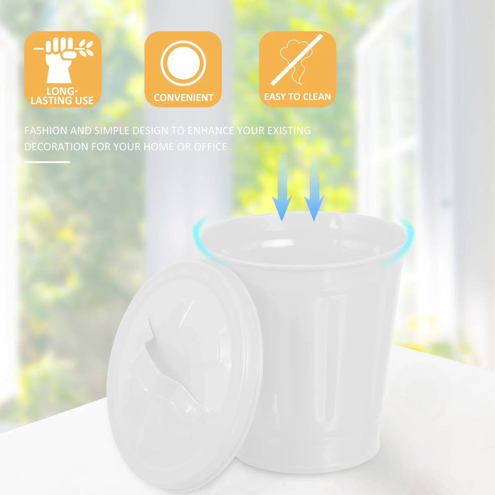 Garbage Can Desktop Waste Containers Trash Recycling Bin Flower Pot Pencil Holder
Garbage Can Desktop Waste Containers Trash Recycling Bin Flower Pot Pencil Holder