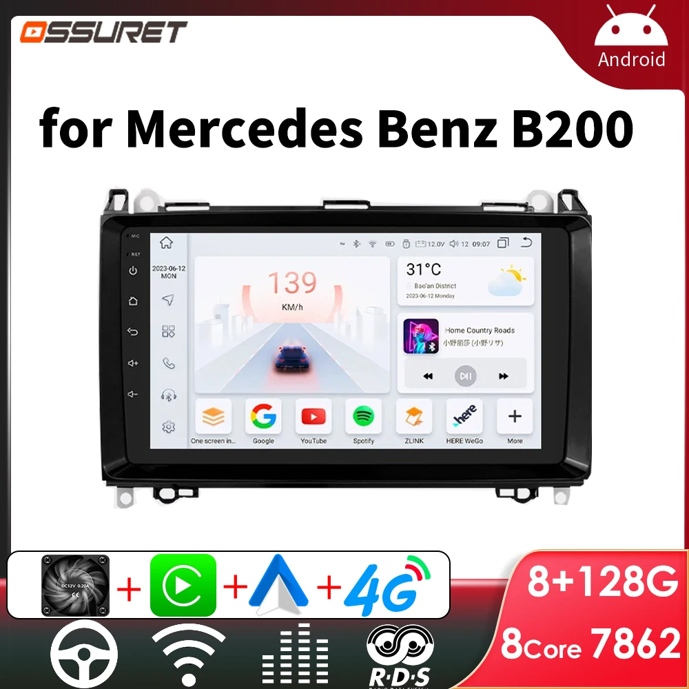 Автомагнитола на Android для Mercedes Benz W169, W639, W245, B200, A200, 2006 -2014 Carplay, 2 Din, мультимедийный плеер, сенсорный экран 7862 дюйма, GPS
Автомагнитола на Android для Mercedes Benz W169, W639, W245, B200, A200, 2006 -2014 Carplay, 2 Din, мультимедийный плеер, сенсорный экран 7862 дюйма, GPS