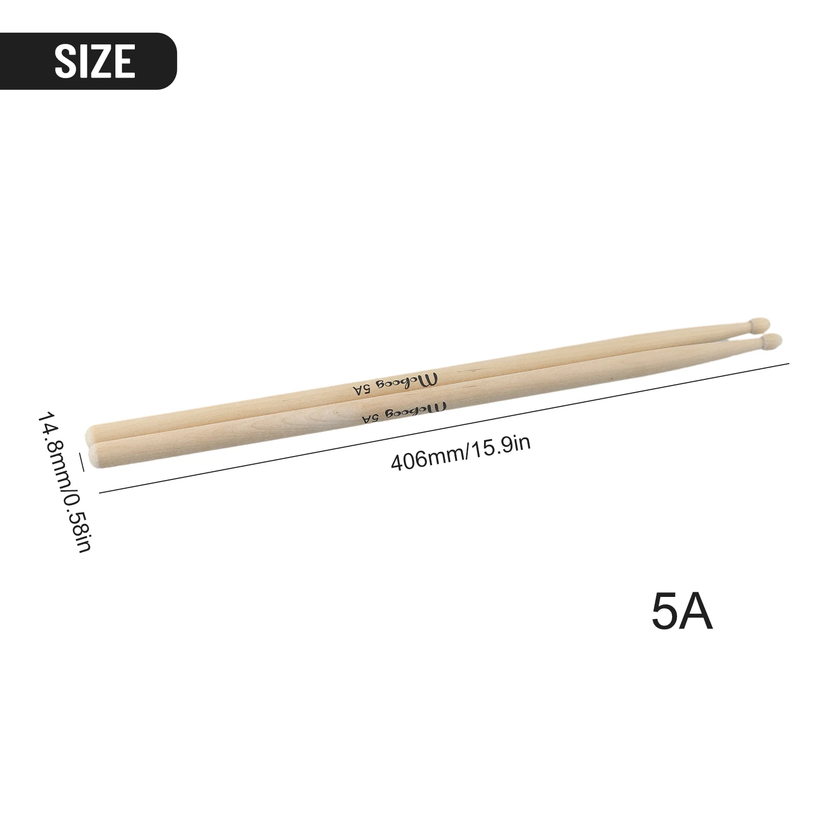 

1 Pair Professional Drum Sticks Top Grade Maple Maple Wood Drumsticks Drum Sticks For Beginners Lovers Carrying Parts