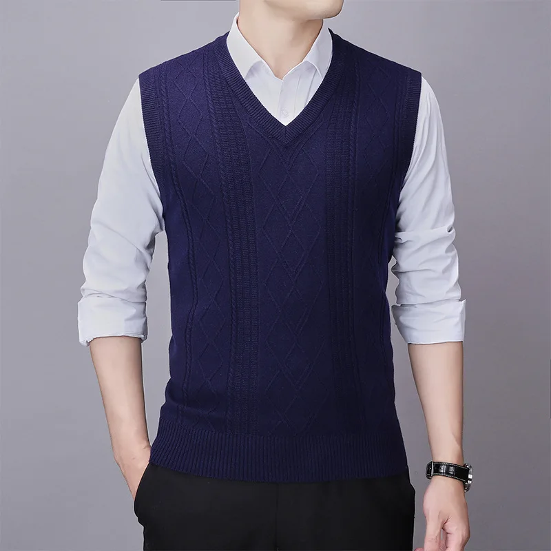 Sweater Men Autumn Middle-aged Sweater Vest Elderly V-neck Sleeveless Vest Cardigan Men's Jacquard Sweater Asian Size 3XL
Sweater Men Autumn Middle-aged Sweater Vest Elderly V-neck Sleeveless Vest Cardigan Men's Jacquard Sweater Asian Size 3XL