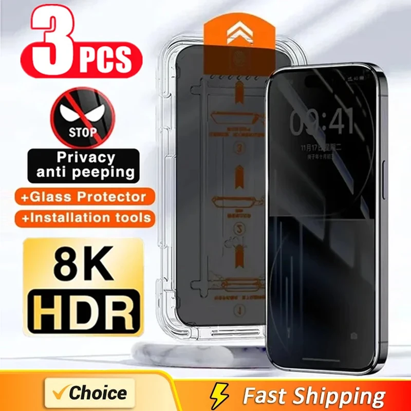 3Pcs Oleophobic Coating Dust free Easy Installation Privacy Screen Protector For iPhone 13 11 12 14 15 Pro Max XS XR Matte Glass
3Pcs Oleophobic Coating Dust free Easy Installation Privacy Screen Protector For iPhone 13 11 12 14 15 Pro Max XS XR Matte Glass