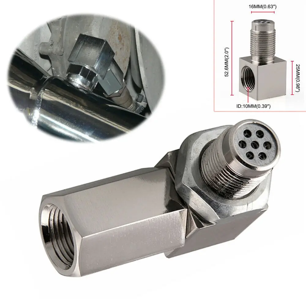 M18x1.5 Universal 90 Degress Catalytic Converter Mini Oxygen Sensor Sensor Adapter Connector Engine Light CEL Check
M18x1.5 Universal 90 Degress Catalytic Converter Mini Oxygen Sensor Sensor Adapter Connector Engine Light CEL Check