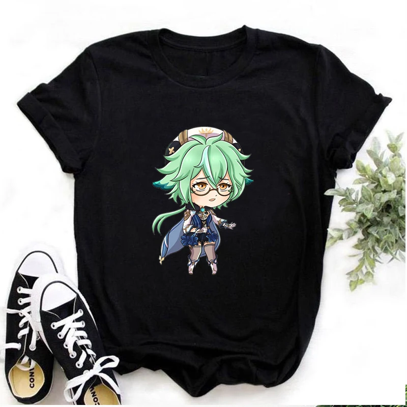 Genshin Impact T-shirt Kawaii Game Character Graphic Print Unisex Tshirt Summer Streetwear Casual Short Sleeve Women/Men T Shirt
Genshin Impact T-shirt Kawaii Game Character Graphic Print Unisex Tshirt Summer Streetwear Casual Short Sleeve Women/Men T Shirt