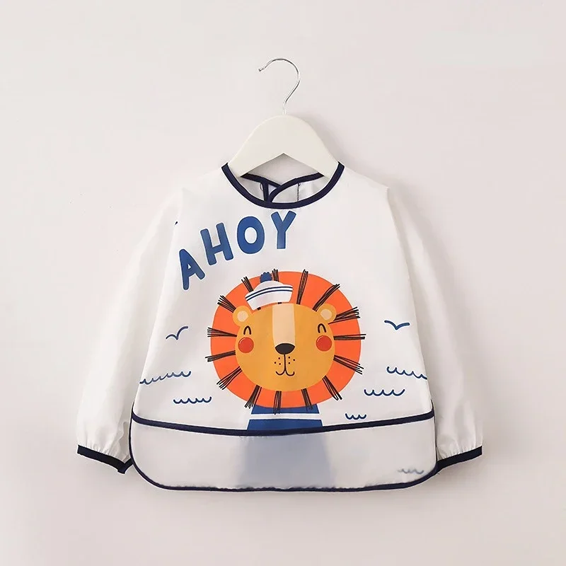 Мягкий водонепроницаемый нагрудник для маленьких мальчиков и девочек с рисунком, регулируемая детская ткань для кормления с длинными рукавами
Мягкий водонепроницаемый нагрудник для маленьких мальчиков и девочек с рисунком, регулируемая детская ткань для кормления с длинными рукавами