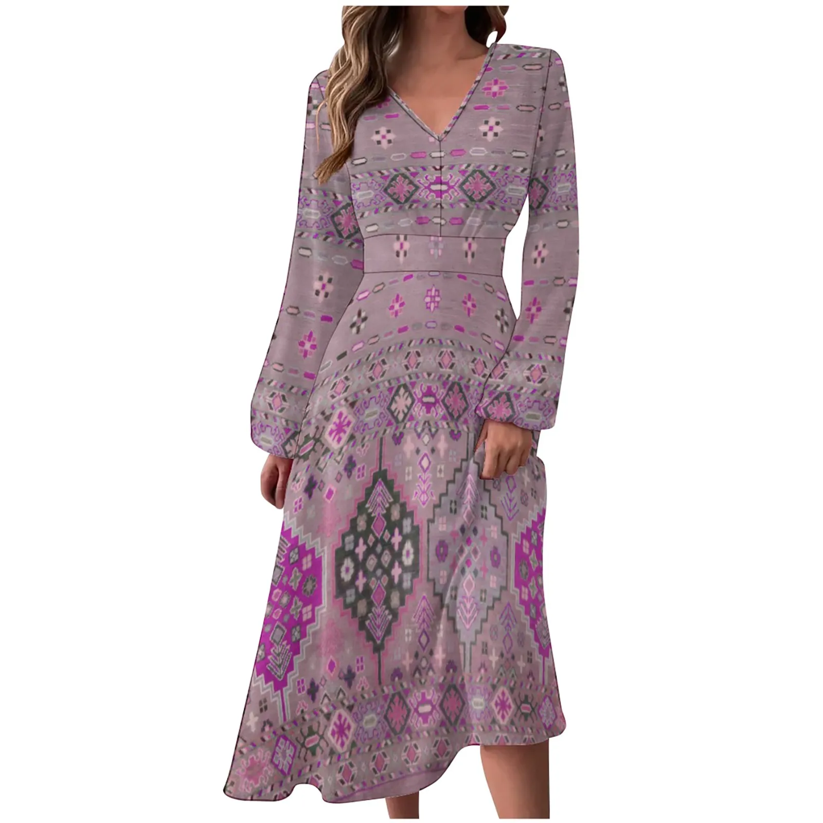Spring Casual Long Dress Women V-Neck Floral Printed Dress Swing Boho Maxi Autumn Dress Long Sleeve Loose Simple Party Dress
Spring Casual Long Dress Women V-Neck Floral Printed Dress Swing Boho Maxi Autumn Dress Long Sleeve Loose Simple Party Dress