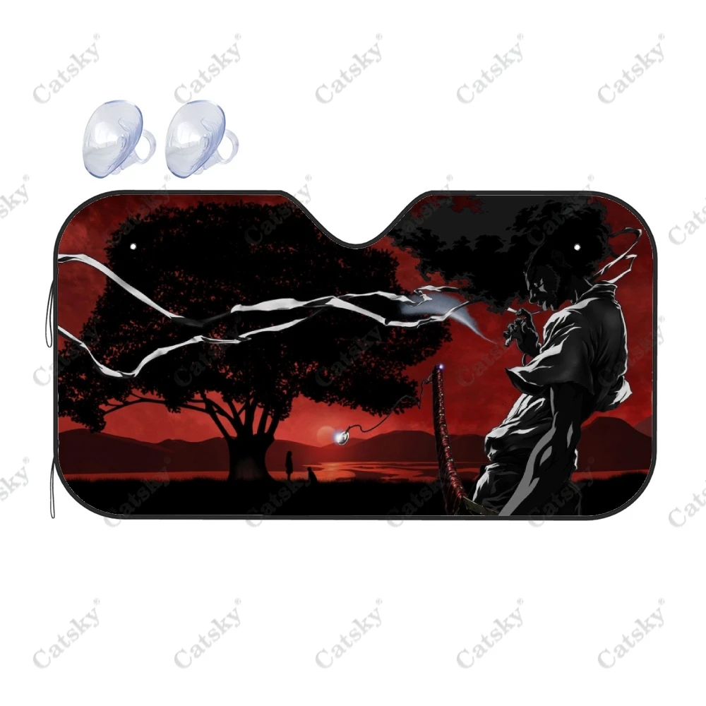 

Afro Samurai Car Interior Accessories Front Windshield Sunshade Foldable Sunvisor Protect UV Sunshades Visor Shield for SUV