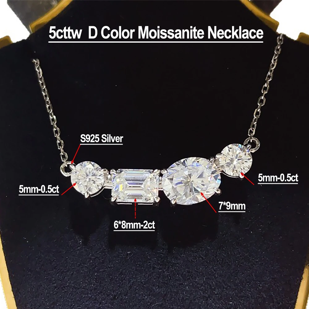 D Color Moissanite Pendant Necklace for Women 100% S925 Sterling Silver Plated 18K Lab Diamond Neck Chain Jewelry 6 Mallzona S978eddc36cdc4dd5a73e184d6aa34cbcI D Color Moissanite Pendant Necklace for Women 100% S925 Sterling Silver Plated 18K Lab Diamond Neck Chain Jewelry Mallzona