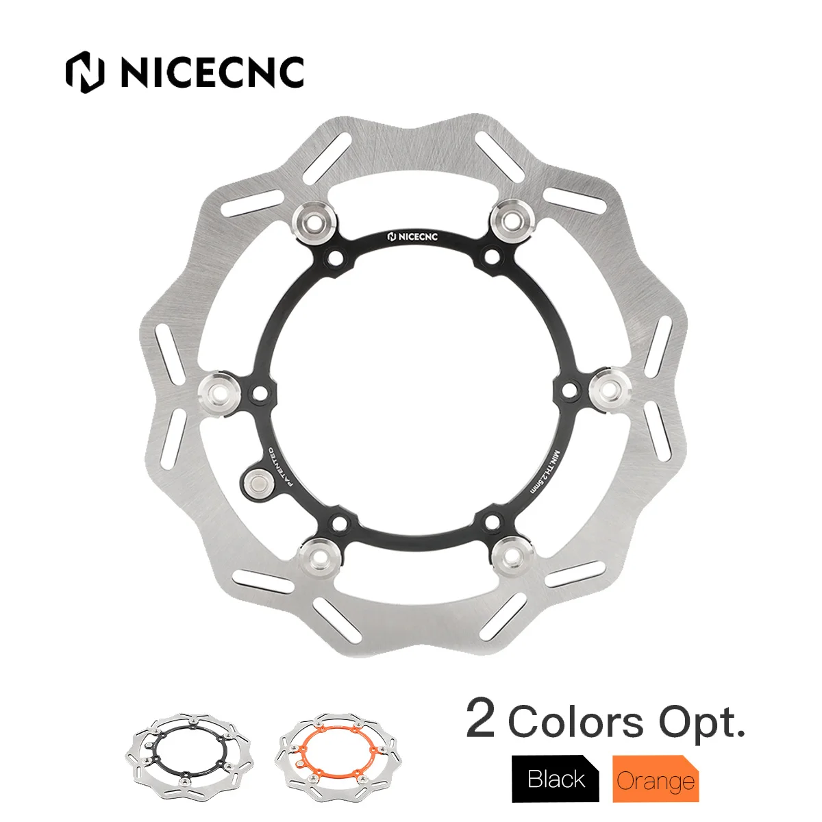 

NiceCNC For Husqvarna TE300 TE FE TC FC TX FX 125 250 300 350 400 450 501 2014-2024 260mm Front Brake Disc Wave Floating Rotor