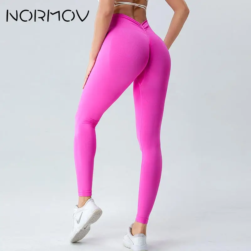 NORMOV Peach Buttocks Yoga Pants Women Seamless Raises Women Sports Pants Butt High Waist Solid Quick Drying Workout Leggings
NORMOV Peach Buttocks Yoga Pants Women Seamless Raises Women Sports Pants Butt High Waist Solid Quick Drying Workout Leggings