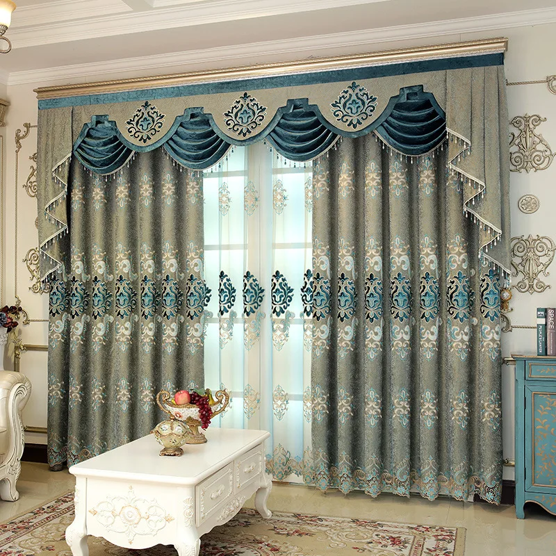 European Style Curtains Light Luxury Embroidered Atmospheric Shading Finished Product Curtains for Living Dining Room Bedroom
European Style Curtains Light Luxury Embroidered Atmospheric Shading Finished Product Curtains for Living Dining Room Bedroom