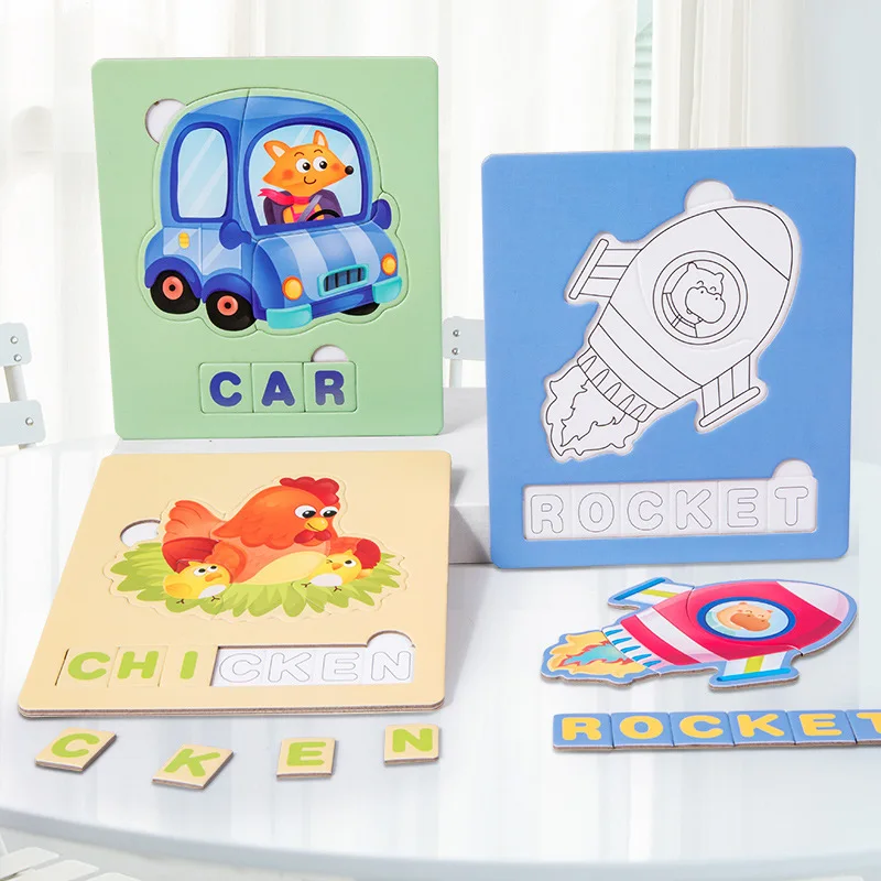 6 Words Self-Correcting Spelling Puzzles with Matching Images for Preschool Learning Alphabet Puzzle Montessori Educational Toy
6 Words Self-Correcting Spelling Puzzles with Matching Images for Preschool Learning Alphabet Puzzle Montessori Educational Toy
