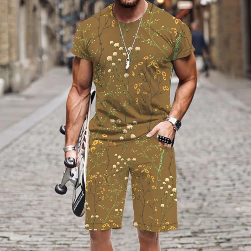 Retro Plant Pattern O Neck Male Suit Oufi T Shirts Short Sleeve 3D Printed Fashion Hot Casual Hip-hop Men's Tracksuit 2022 New
Retro Plant Pattern O Neck Male Suit Oufi T Shirts Short Sleeve 3D Printed Fashion Hot Casual Hip-hop Men's Tracksuit 2022 New