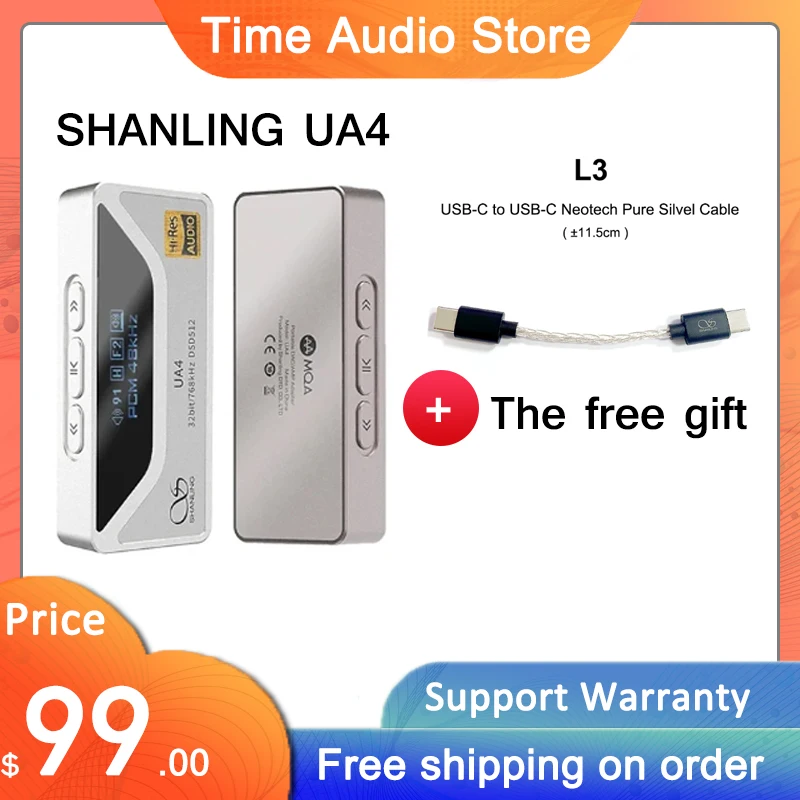 Портативный USB-ЦАП SHANLING UA4 MQA, устройство высокого разрешения, аудио ES9069Q 2 * RT6863, чипы PCM768 DSD512, выход 3,5/4,4 мм
Портативный USB-ЦАП SHANLING UA4 MQA, устройство высокого разрешения, аудио ES9069Q 2 * RT6863, чипы PCM768 DSD512, выход 3,5/4,4 мм
