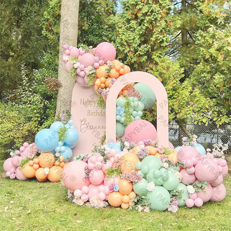 

166pcs Macaron Pink Blue Balloons Arch Garland Kit Baby Shower Globos Kids Birthday Ballons Wedding Party Decoration Supplies