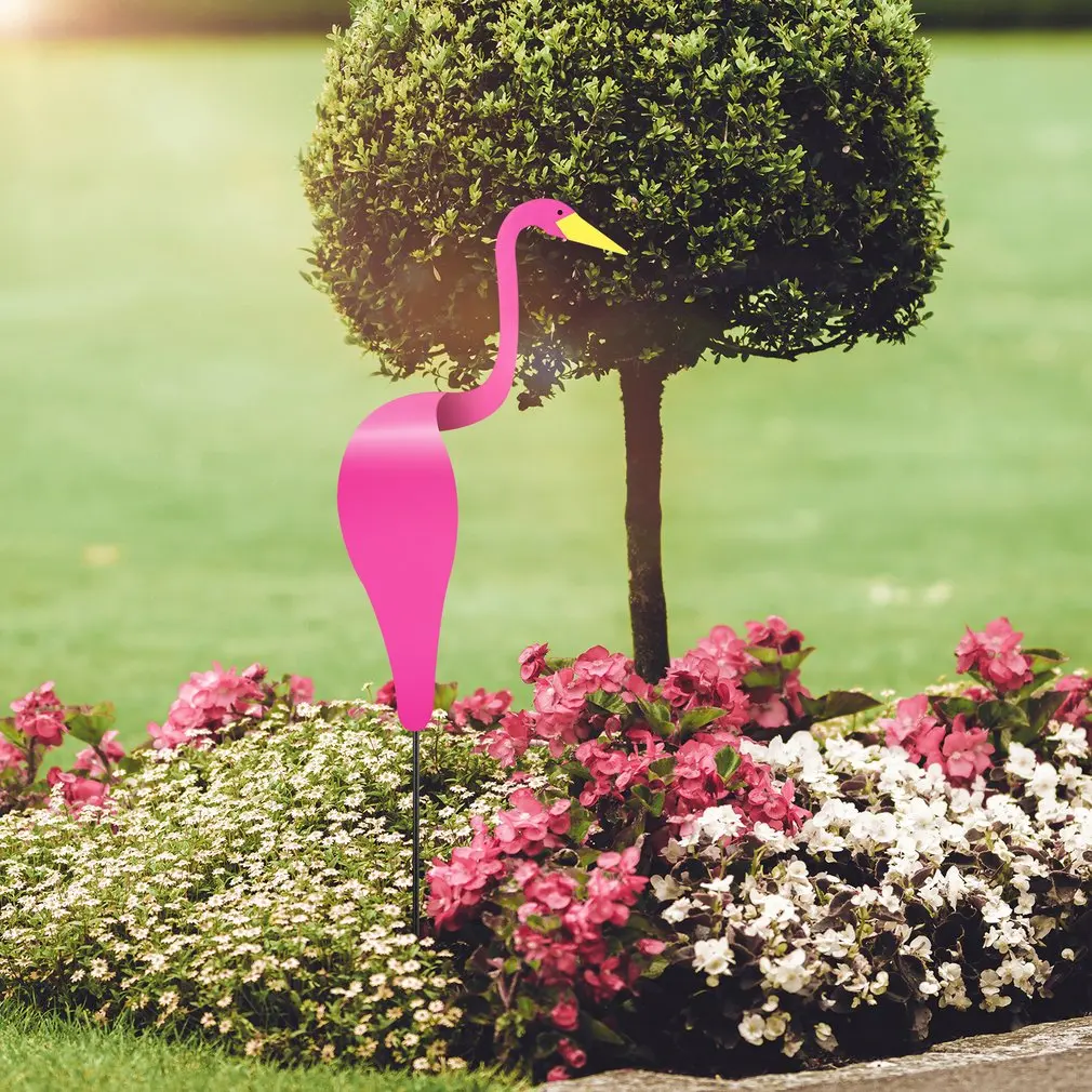 

Whimsical Bird Pink Flamingo Home Garden Decoration Swirl Absolutely Gorgeous Unique Dynamic Rotating Bird