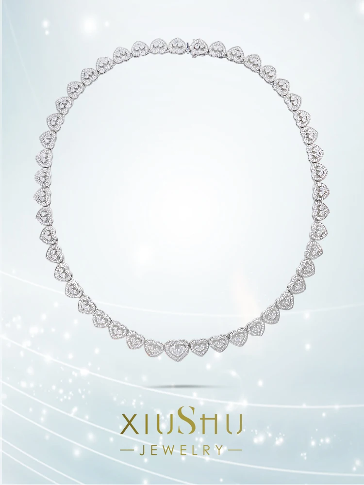 Luxury Versatile Full Diamond Love White Necklace High Carbon Water Drops Grade Retro Banquet Girl
Luxury Versatile Full Diamond Love White Necklace High Carbon Water Drops Grade Retro Banquet Girl