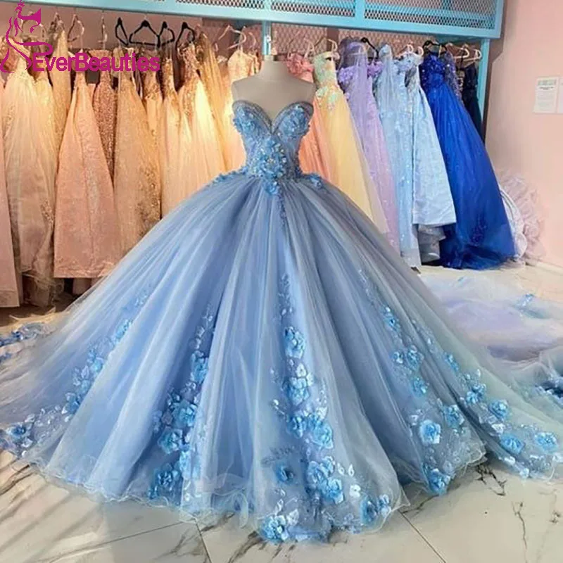 Ball Gown Quinceanera Dresses for Teens 3D Flowers Sweetheart Prom Gowns Tulle Lace vestidos de 15 quinceañera
Ball Gown Quinceanera Dresses for Teens 3D Flowers Sweetheart Prom Gowns Tulle Lace vestidos de 15 quinceañera