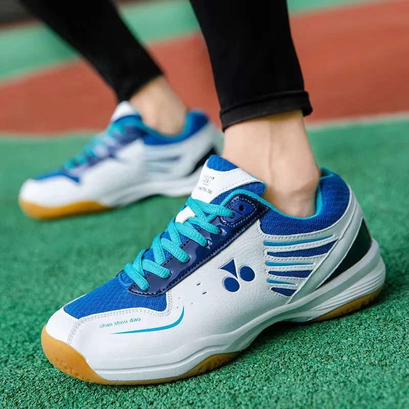 

Professional Mesh Surface Breathable Badminton Volleyball Shoes Indoor Athletic Tennis Sport Training Sneakers Women Men