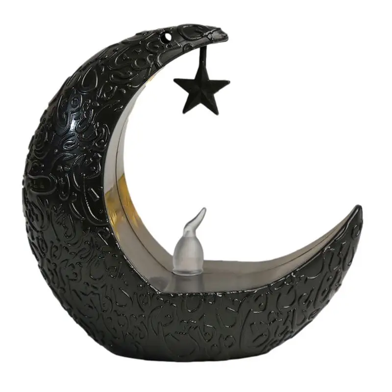 Eid Candle Holders Retro Moon Star Light Eid Moon Star Light Elegant Candle Lantern Tabletop LED Light Rustic Ornaments 
Eid Candle Holders Retro Moon Star Light Eid Moon Star Light Elegant Candle Lantern Tabletop LED Light Rustic Ornaments