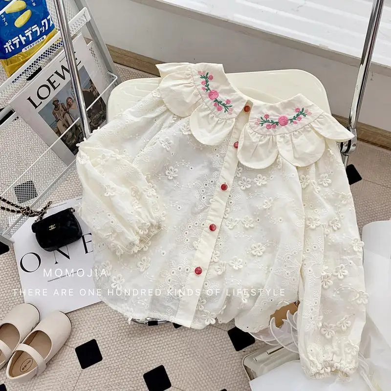 Girls' Shirt Academy Style 2023 Spring and Autumn New Children's Fashionable Spring Dress Top Baby Cotton Shirt Blouse for Girls
Girls' Shirt Academy Style 2023 Spring and Autumn New Children's Fashionable Spring Dress Top Baby Cotton Shirt Blouse for Girls