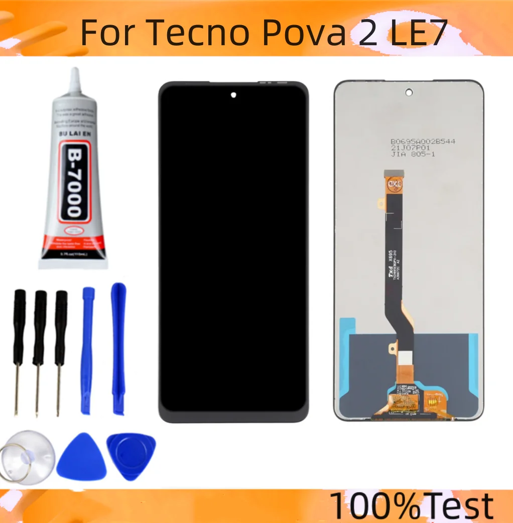 

6.82'' Original For Tecno Pova Neo 2 5G LG6n LE6 LE6H LE6j LCD Display Touch Screen Digitizer Assembly For Tecno Pova Neo2 LCD