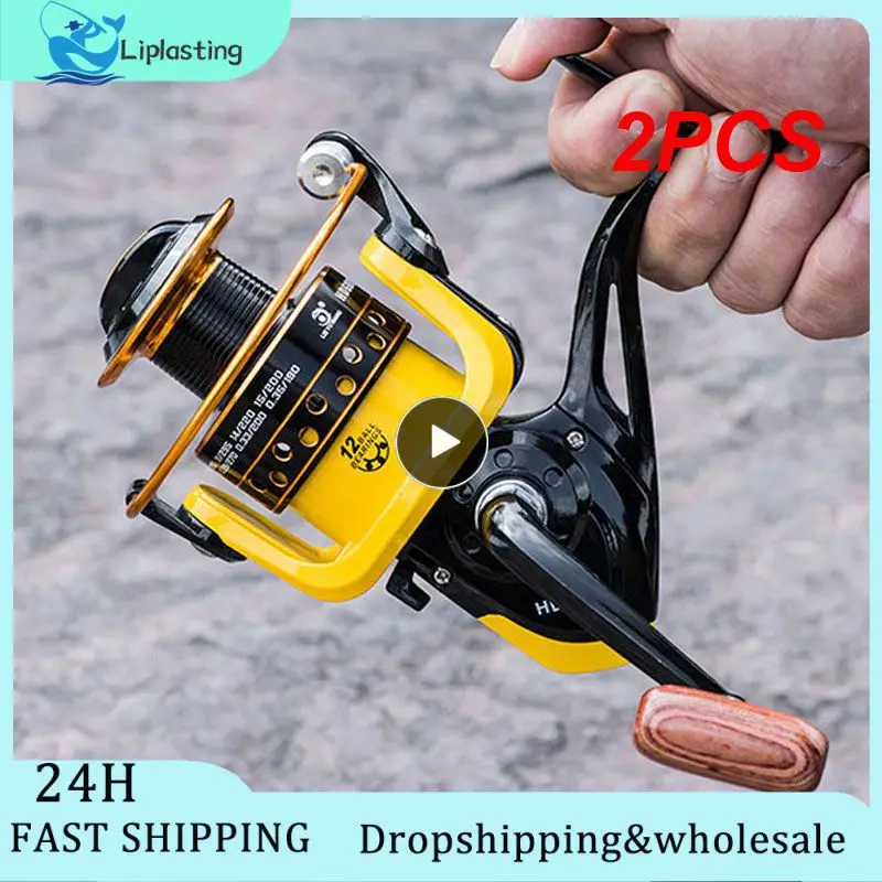 

2PCS 12 Ball 1000-7000 Bearings Fishing Reels Super Big Sea Fishing Wheel High Speed 5.2:1 Metal Spinning Reel Fish Tool