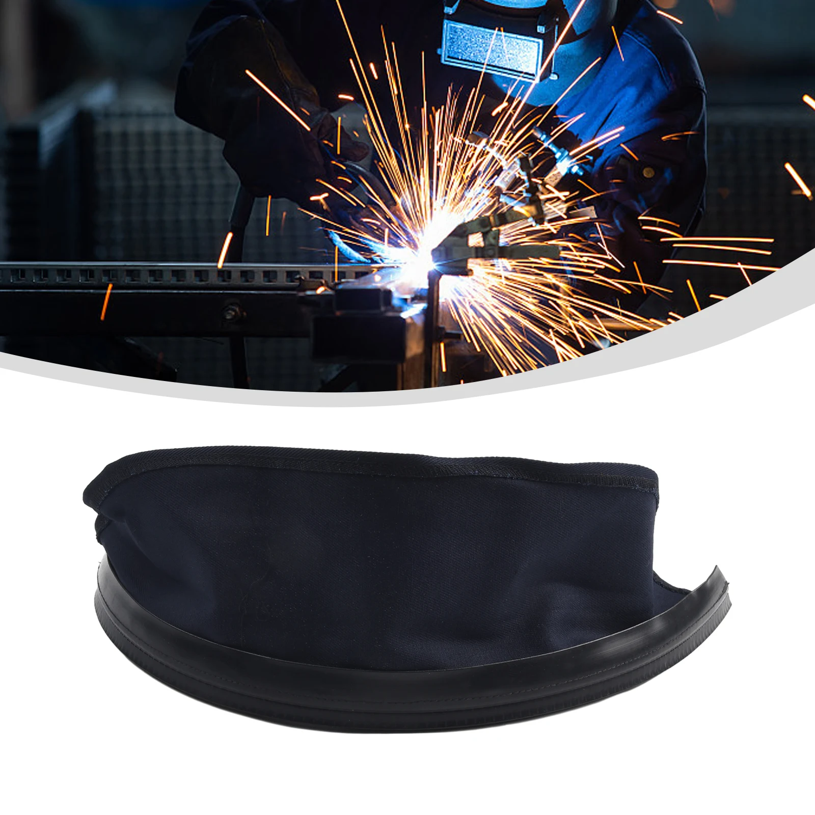 HMWB-001 Wraparound Welding Helmet Bib Black Anti-scald Splash Scarf Removable Welding Bib 55.5 X14×14CM Welding Protective Cove
HMWB-001 Wraparound Welding Helmet Bib Black Anti-scald Splash Scarf Removable Welding Bib 55.5 X14×14CM Welding Protective Cove