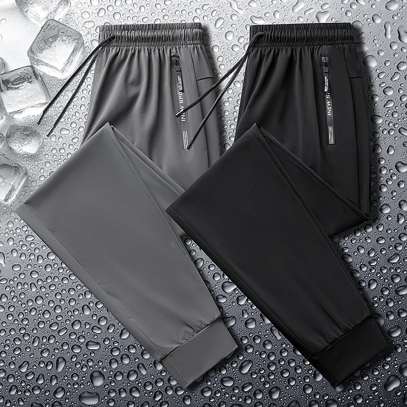Summer Casual Pants Men Clothing Thin Soft Elasticity Lace-Up Solid Fitness Sport Pants Pantalones Hombre
Summer Casual Pants Men Clothing Thin Soft Elasticity Lace-Up Solid Fitness Sport Pants Pantalones Hombre