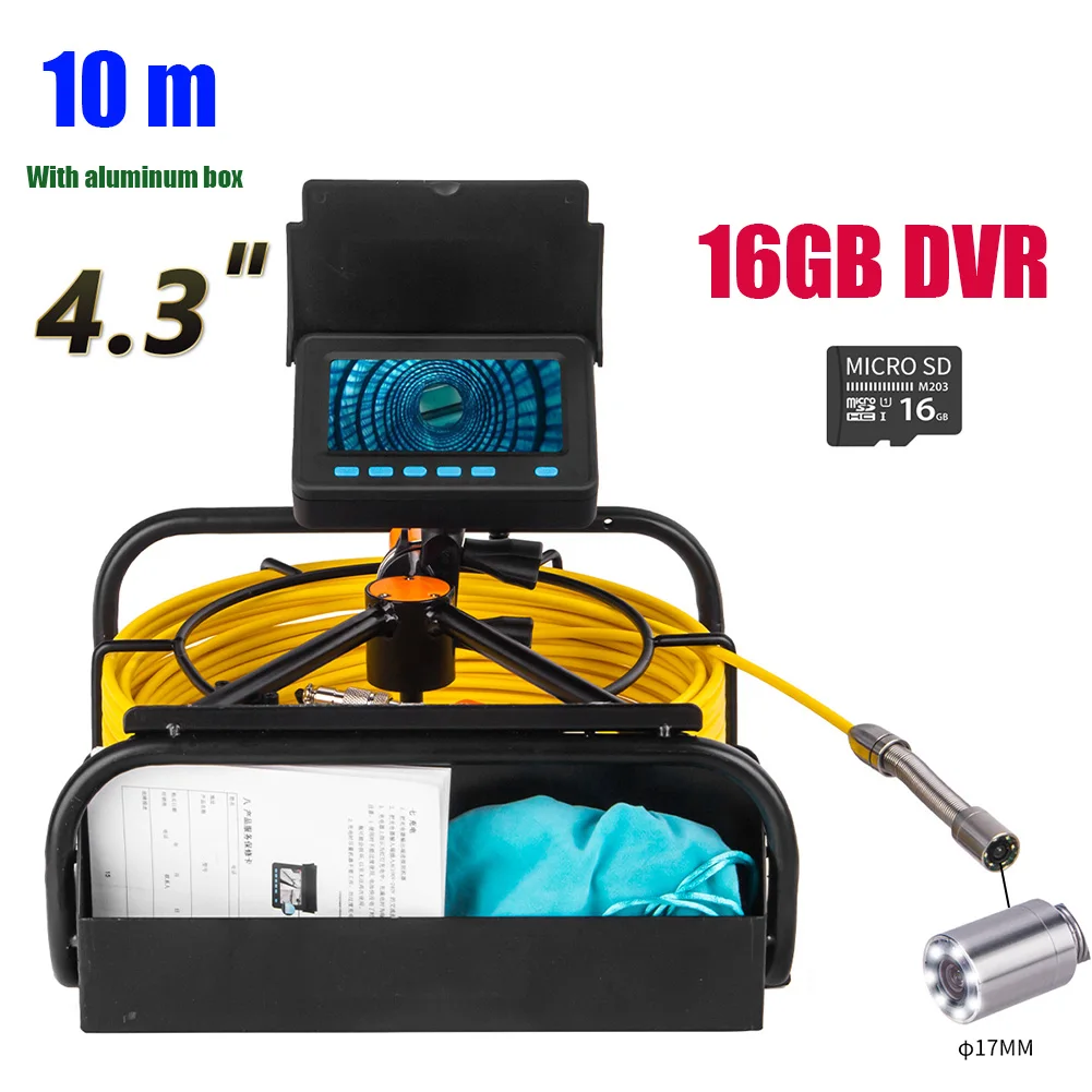 High Definition Industrial Pipeline Endoscope Waterproof Turning Detector IP68 8500MHA Battery With DVR 16GB FT Card Inspect
High Definition Industrial Pipeline Endoscope Waterproof Turning Detector IP68 8500MHA Battery With DVR 16GB FT Card Inspect