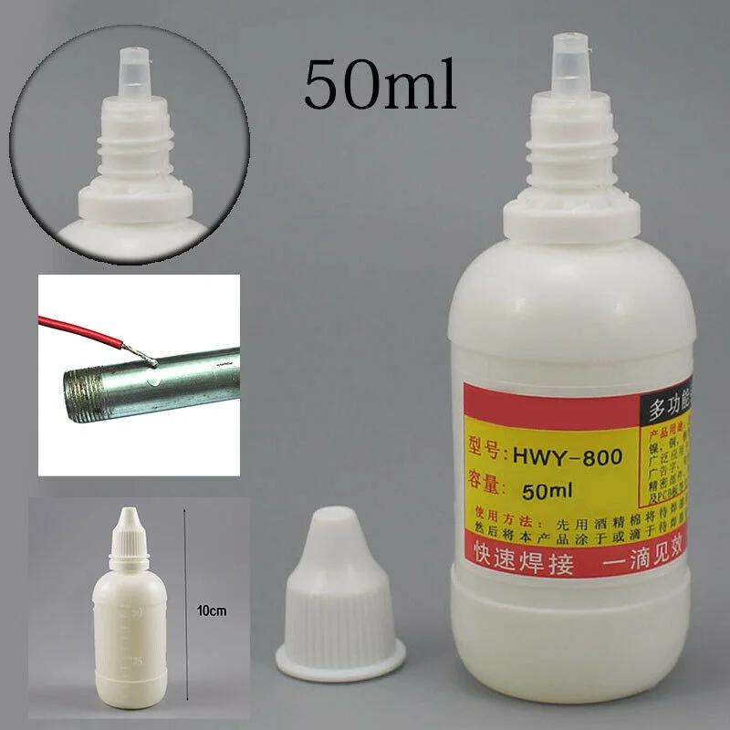 50ml Stainless Steel Flux Soldering Paste Liquid Solder Tool Quick Welding Flux Solder Paste Liquid Solder Welding Parts Tool
50ml Stainless Steel Flux Soldering Paste Liquid Solder Tool Quick Welding Flux Solder Paste Liquid Solder Welding Parts Tool