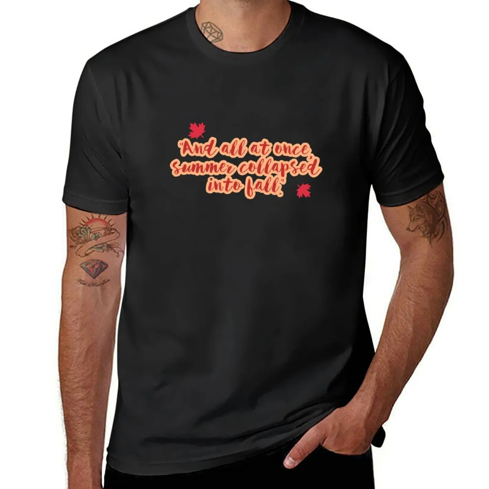 And all at once, summer collapsed into fall. T-shirt korean fashion anime plus sizes sweat mens t shirt
And all at once, summer collapsed into fall. T-shirt korean fashion anime plus sizes sweat mens t shirt