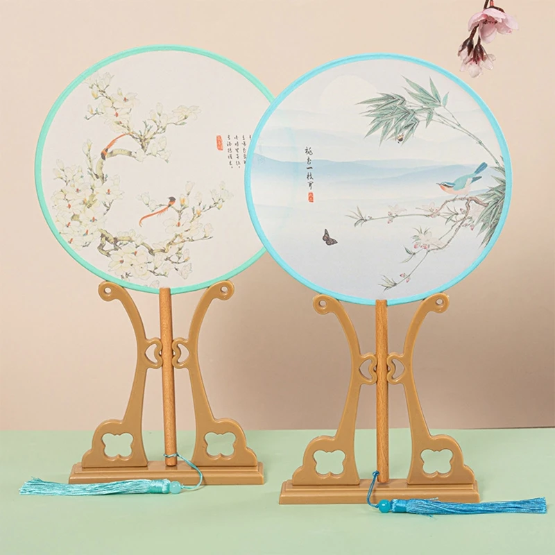 Chinese Round Hand Fan Holder Display Stand Rack Vintage Antique Handheld Folding Fan Bracket Detachable Base
Chinese Round Hand Fan Holder Display Stand Rack Vintage Antique Handheld Folding Fan Bracket Detachable Base