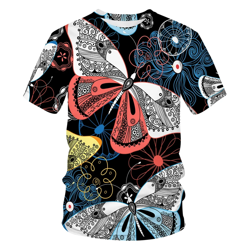 New Tide Summer Fashion Flower Butterfly Picture T-shirts Casual Print Tees Hip Hop Personality Round Neck Short Sleev Tops
New Tide Summer Fashion Flower Butterfly Picture T-shirts Casual Print Tees Hip Hop Personality Round Neck Short Sleev Tops