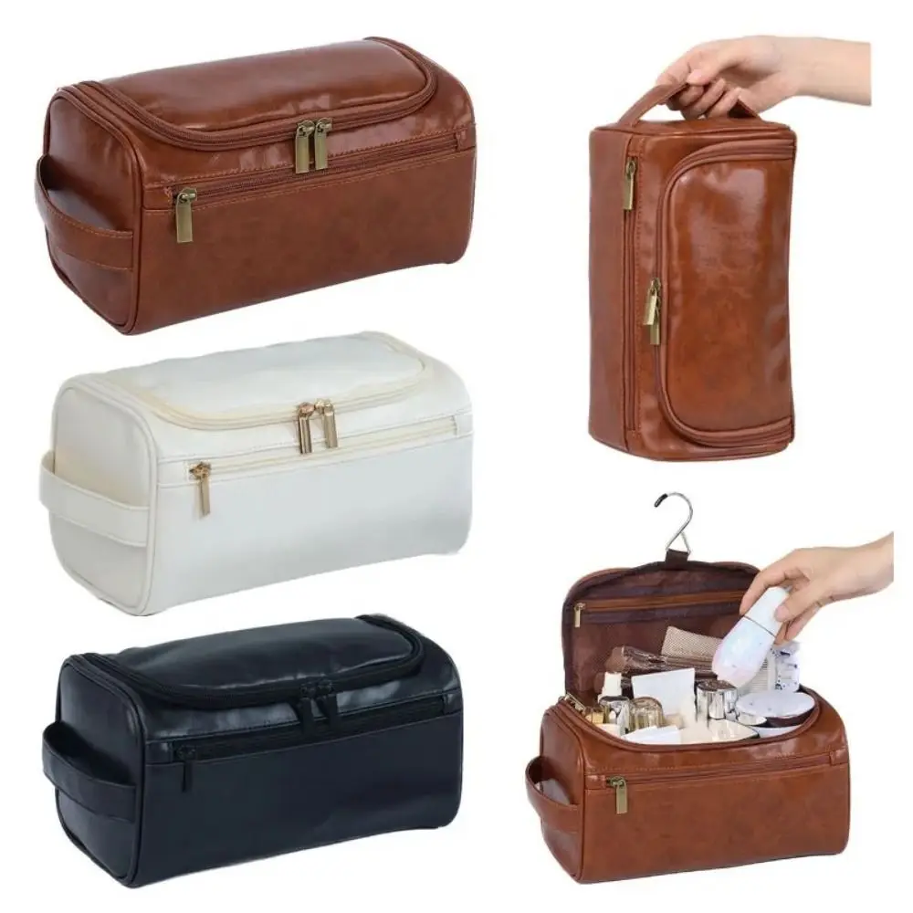 Large Capacity Toiletries Organizer Durable with Hanging Hook Portable Handbag Waterproof PU Leather Cosmetic Storage Bag Women
Large Capacity Toiletries Organizer Durable with Hanging Hook Portable Handbag Waterproof PU Leather Cosmetic Storage Bag Women
