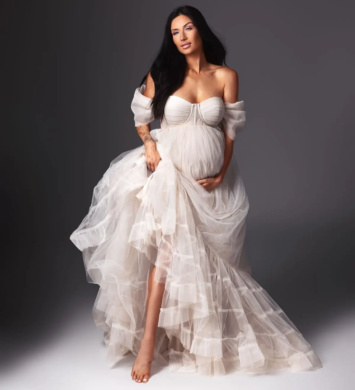 Off White Robe Maternity Dress for Babyshower Long Photo Shoot Vestiti Sposa Pregnant Gowns for Fotos
Off White Robe Maternity Dress for Babyshower Long Photo Shoot Vestiti Sposa Pregnant Gowns for Fotos