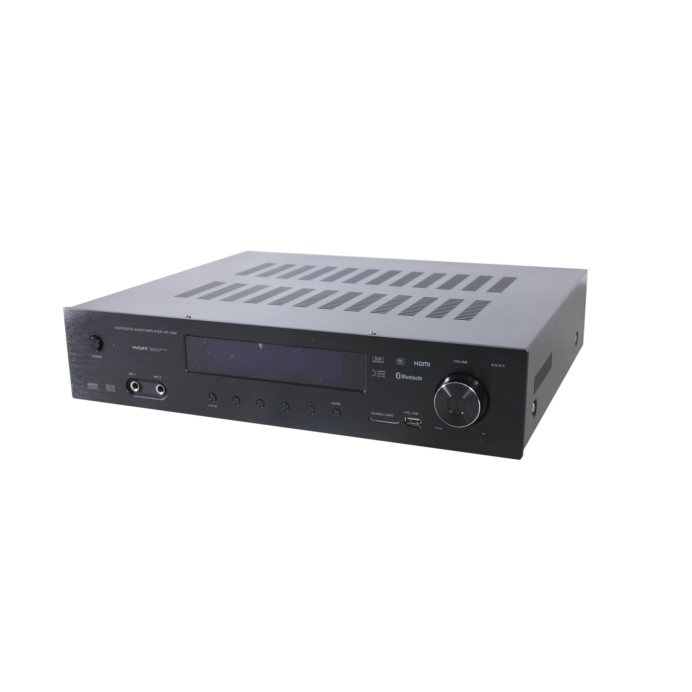 

5.1 Channel 500W Hi-Fi Home Theater Sound System Digital Audio Video Amplifiers with Mp3/BT/Tuner/USB/SD card module