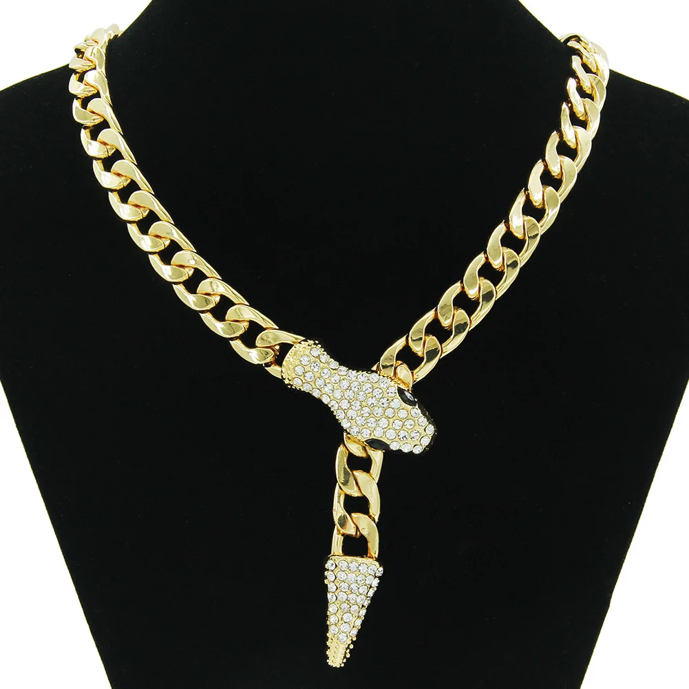 INS Fashion Cuban Couple Necklace Luxury Short Diamond Snake Head Necklace Green Eye Snake Necklace Collar Chain
INS Fashion Cuban Couple Necklace Luxury Short Diamond Snake Head Necklace Green Eye Snake Necklace Collar Chain