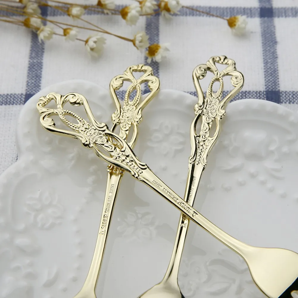 Brand New Spoon Fork Embossed Fruit Ice Cream Multi Color Options Relief Hollow Craft Stainless Steel Stirring
Brand New Spoon Fork Embossed Fruit Ice Cream Multi Color Options Relief Hollow Craft Stainless Steel Stirring