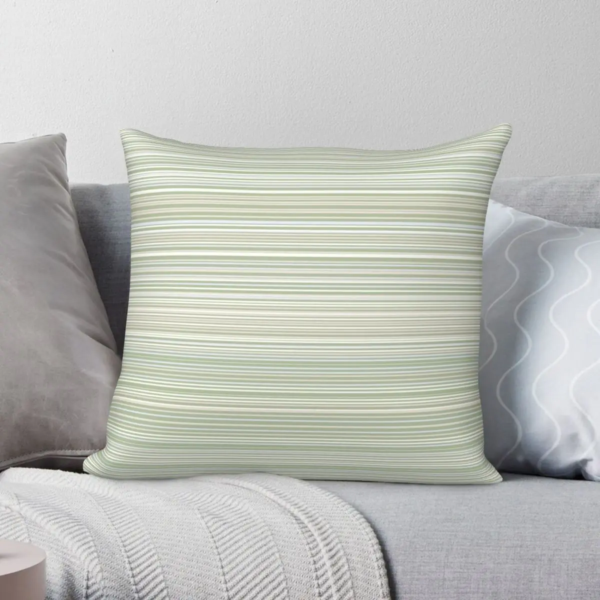 Fine Stripes Sage Green Pillowcase Polyester Linen Velvet Pattern Zip Decor Throw Pillow Case Bed Cushion Cover
Fine Stripes Sage Green Pillowcase Polyester Linen Velvet Pattern Zip Decor Throw Pillow Case Bed Cushion Cover