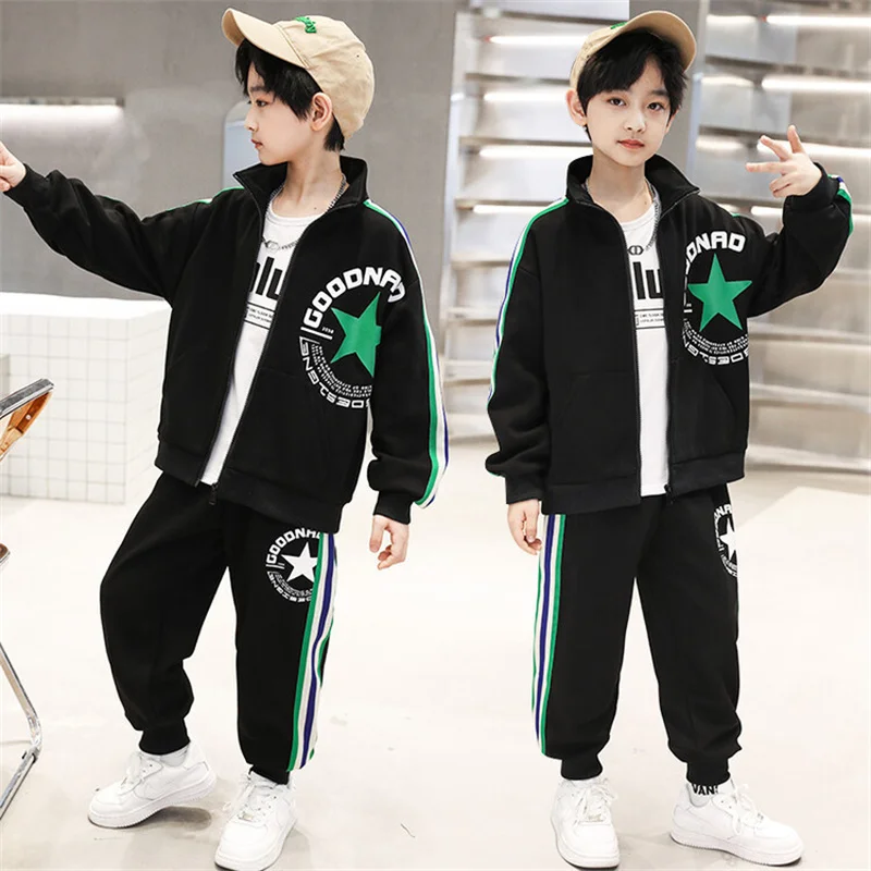 Boys Suit Coat+Pants Cotton 2Pcs/Sets 2023 Stars Spring Autumn Sports Sets School Outdoors Thicken Children Clothing
Boys Suit Coat+Pants Cotton 2Pcs/Sets 2023 Stars Spring Autumn Sports Sets School Outdoors Thicken Children Clothing